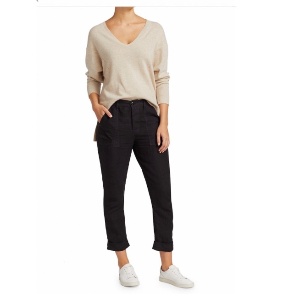 FRAME Le Beau Linen Pants.